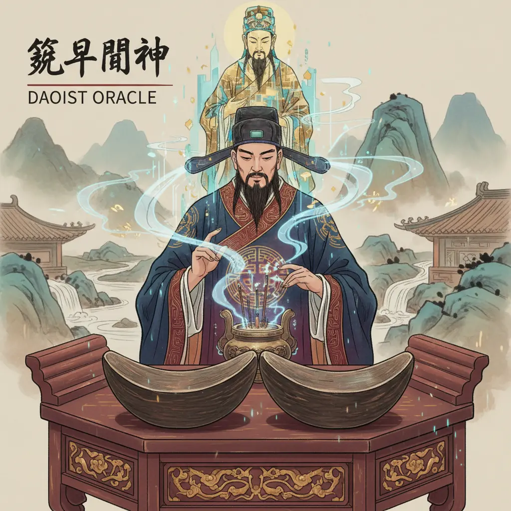 道教問神 - 筊杯