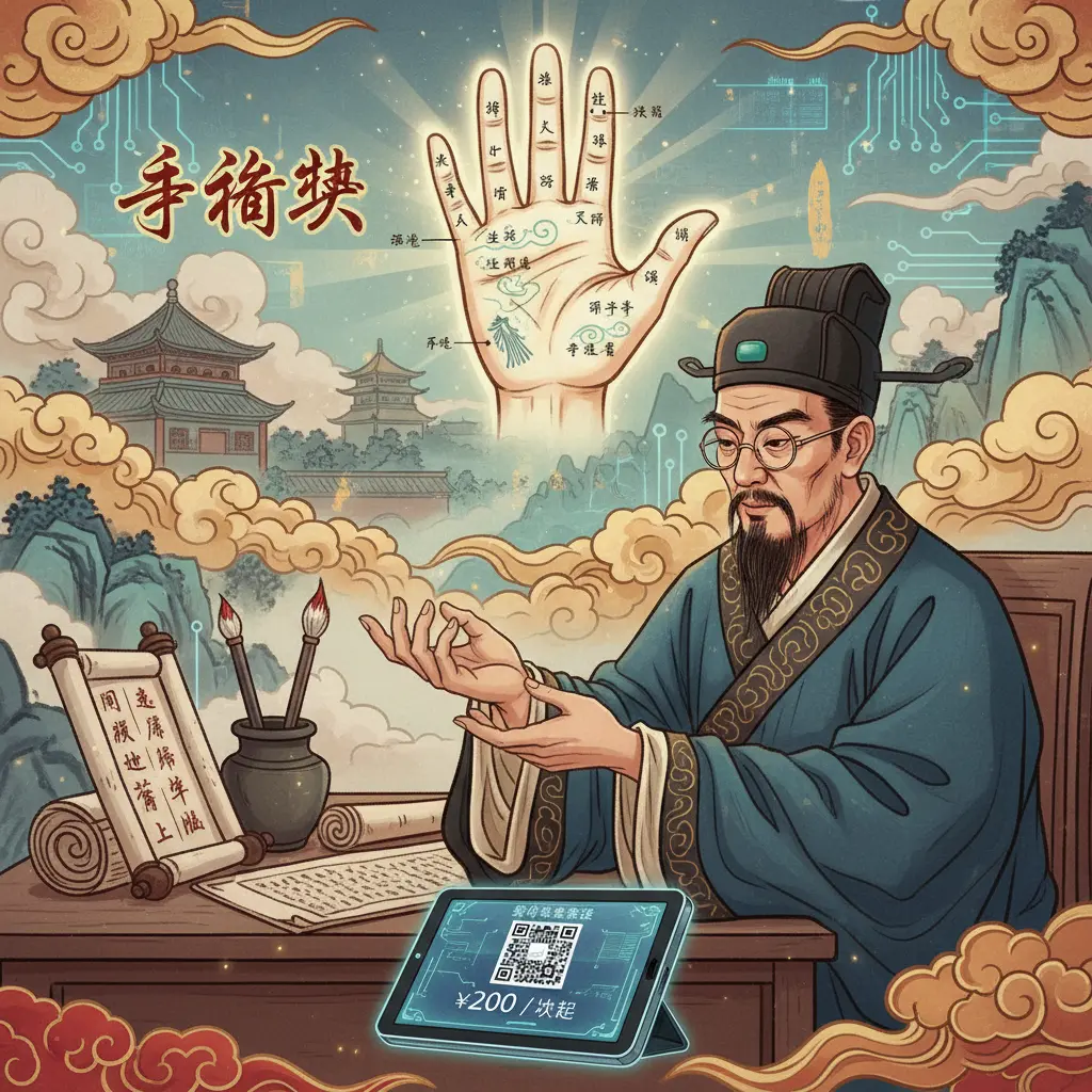 算命收費 - 手相學